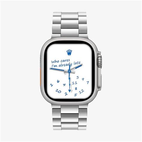 who cares i'm already late apple watch